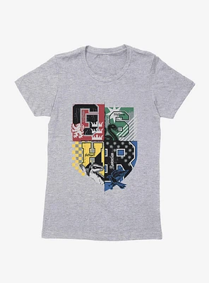 Harry Potter House Colors Shield Womens T-Shirt?