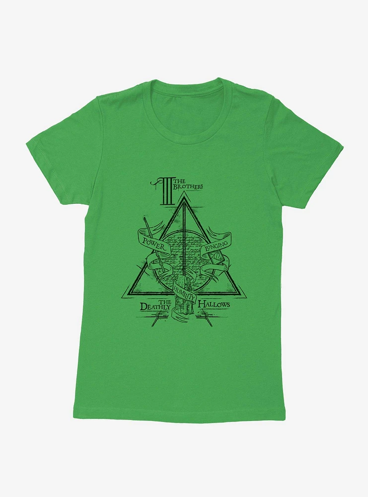 Harry Potter Deathly Hallows Three Brothers Womens T-Shirt