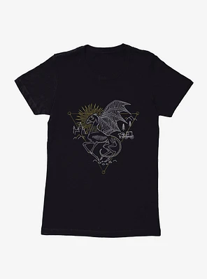 Harry Potter Thestral Outline Womens T-Shirt