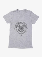 Harry Potter Hogwarts Shield Outline Womens T-Shirt