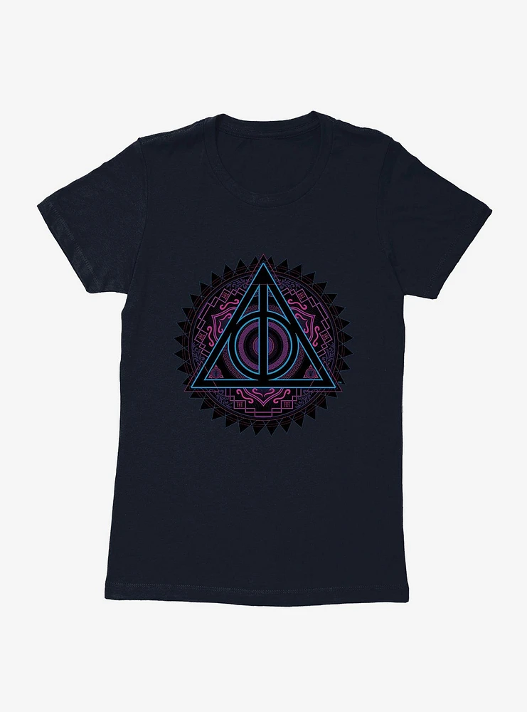 Harry Potter Deathly Hallows Symbols Womens T-Shirt