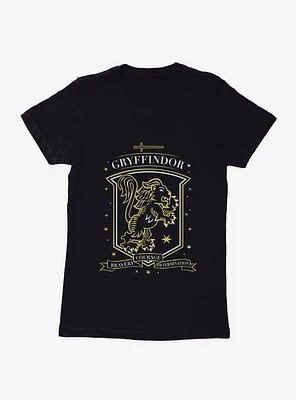 Harry Potter Gryffindor Sketch Shield Womens T-Shirt