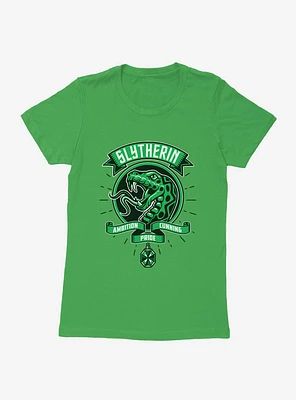 Harry Potter Slytherin House Patch Art Womens T-Shirt