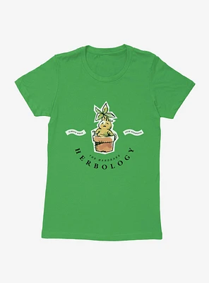 Harry Potter Watercolor Herbology Mandrake Womens T-Shirt