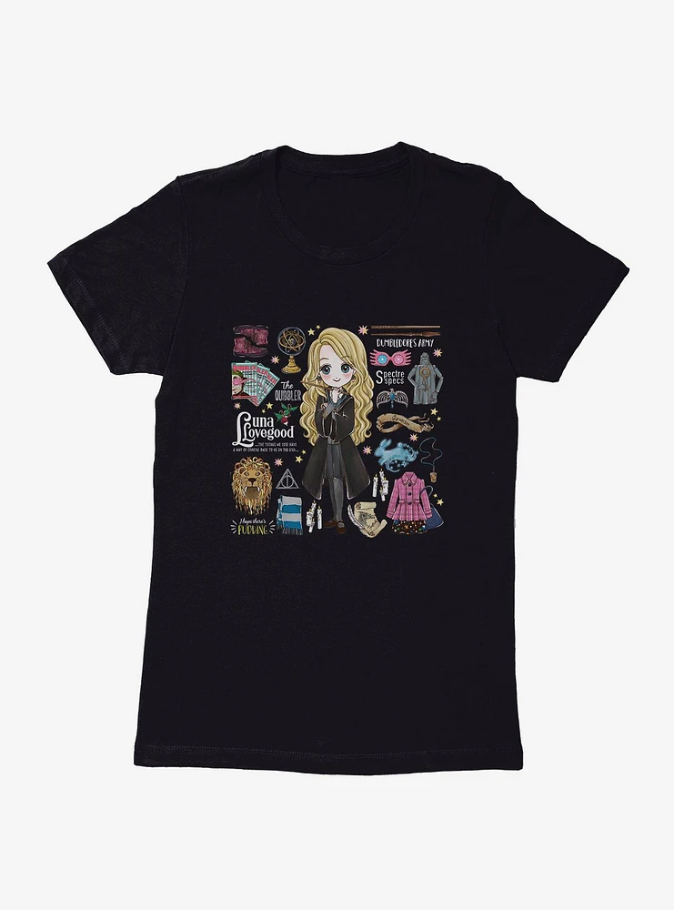 Harry Potter Stylized Luna Icons Womens T-Shirt