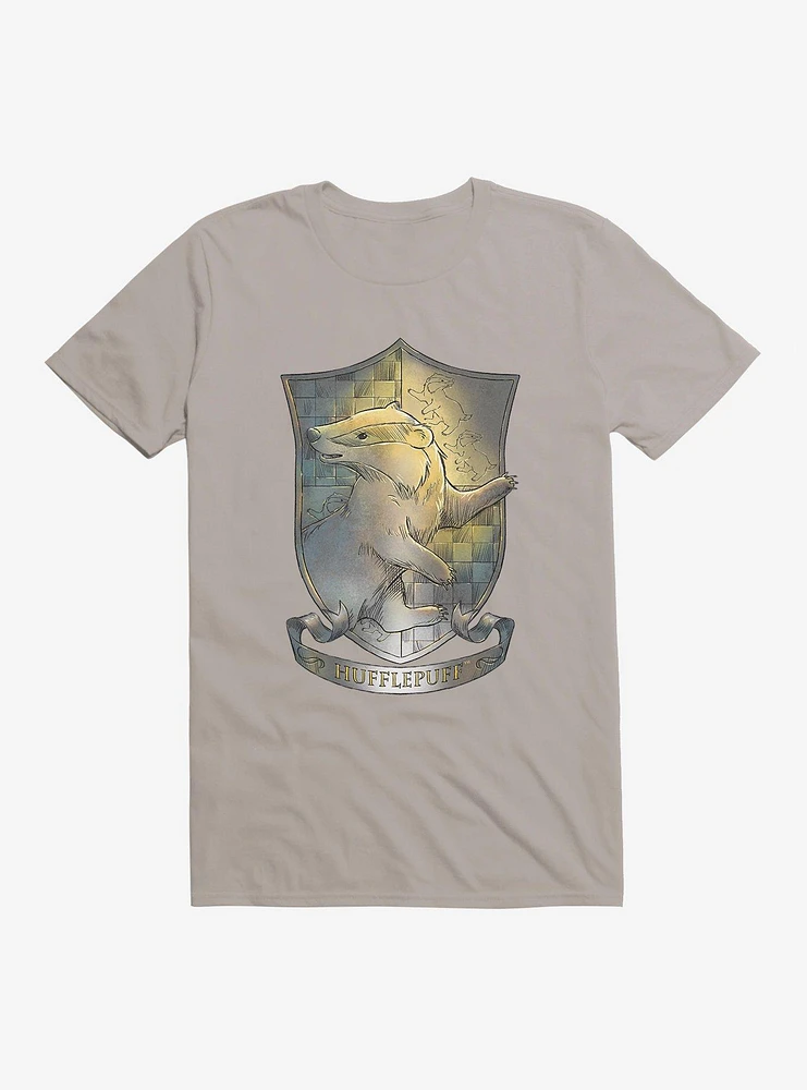 Harry Potter Hufflepuff Crest Illustrated T-Shirt