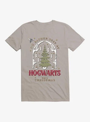 Harry Potter Rather Stay At Hogwarts This Christmas T-Shirt