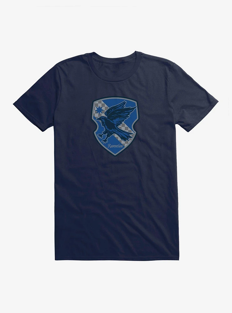 Harry Potter Ravenclaw Checkered Shield T-Shirt