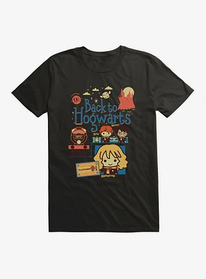 Harry Potter Platform 9 3/4 Chibi Art T-Shirt