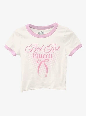 Bed Rot Queen Girls Ringer Baby T-Shirt By Goodie Two Sleeves