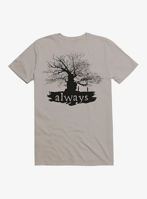 Harry Potter Always Tree Extra Soft Light Grey T-Shirt