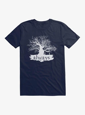 Harry Potter Always Tree Extra Soft Navy Blue T-Shirt