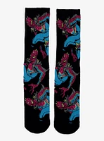 Marvel Spider-Man: Across the Spider-Verse Spider-Punk Allover Print Crew Socks - BoxLunch Exclusive