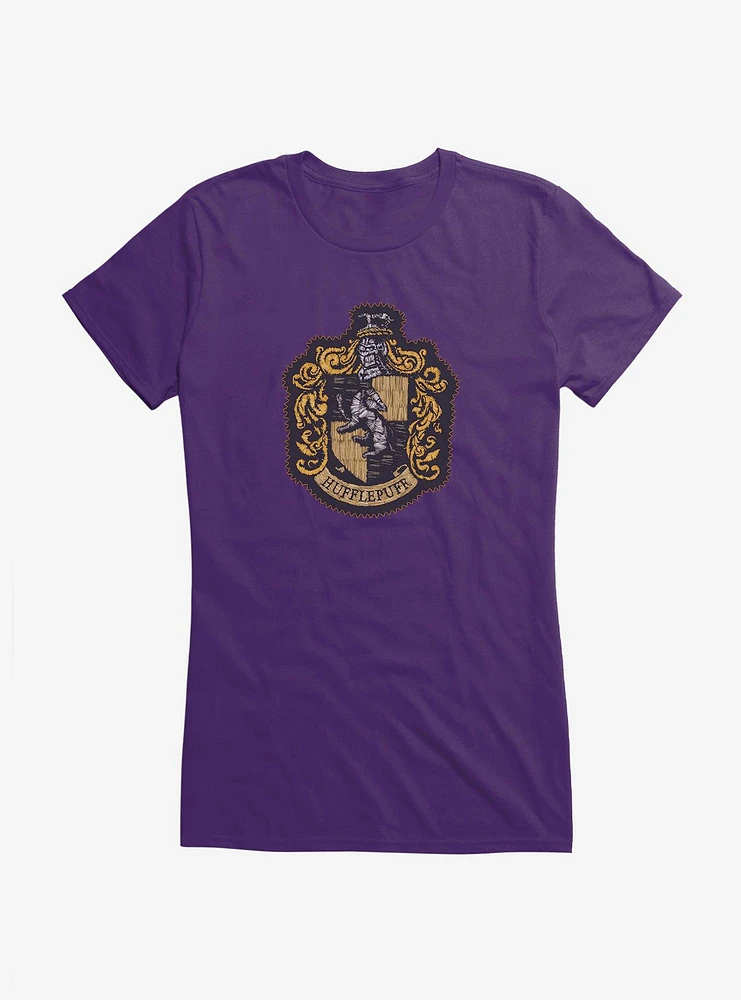 Harry Potter Hufflepuff Coat of Arms Girls T-Shirt