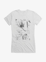 Fantastic Beasts Niffler Sketches Girls T-Shirt