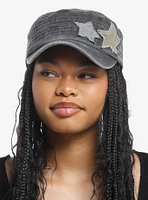 Grunge Grey Star Patch Cadet Hat