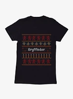 Harry Potter Gryffindor Ugly Christmas Pattern Womens T-Shirt