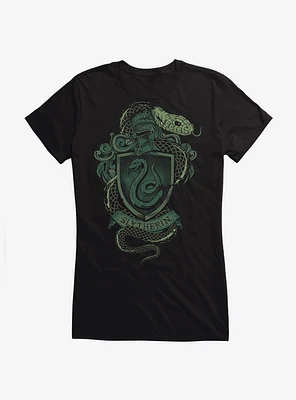 Harry Potter Slytherin Crest Girls T-Shirt