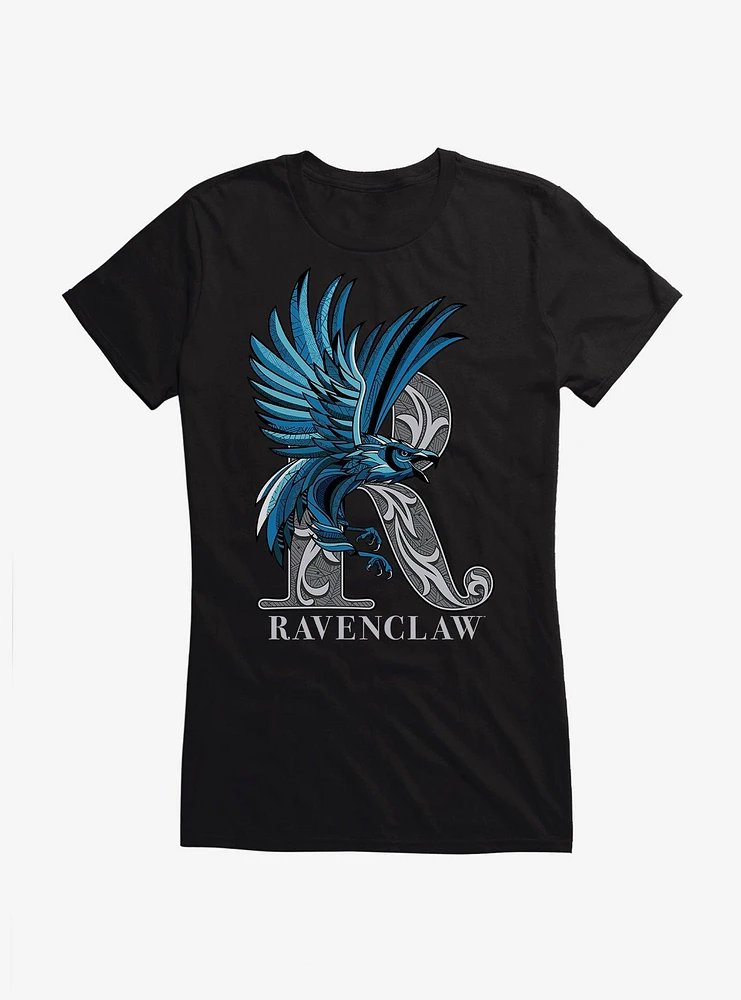 Harry Potter Ravenclaw Classic Geometric Letter Girls T-Shirt