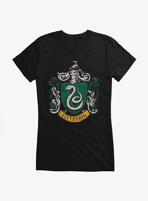 Harry Potter Slytherin Serpents Badge Girls T-Shirt