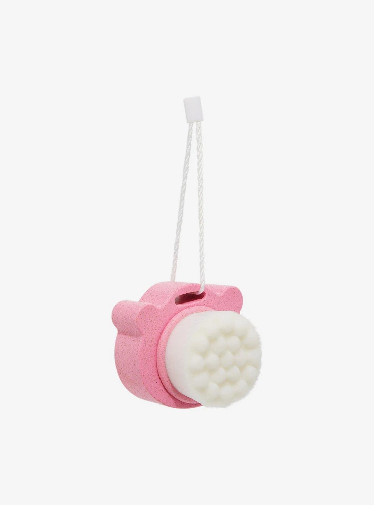 Pink Bear Double-Sided Face Wash Brush