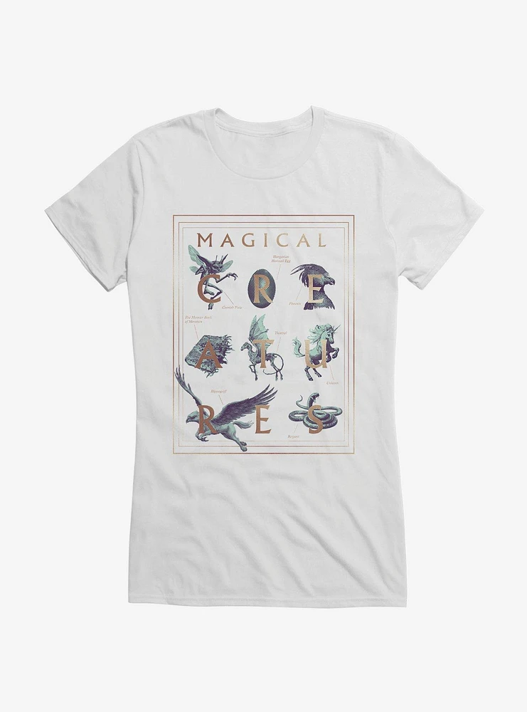 Harry Potter Magical Creatures Logo Girls T-Shirt