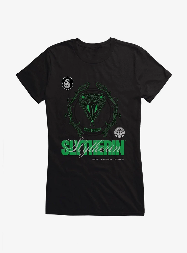 Harry Potter Slytherin Seal Motto Girls T-Shirt