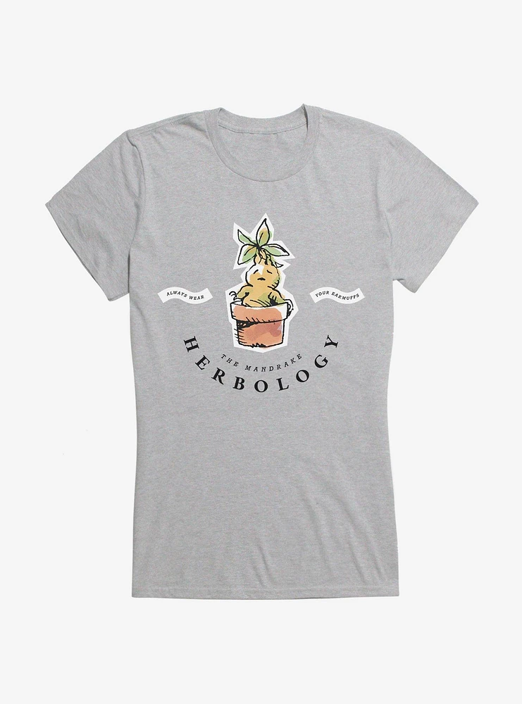 Harry Potter Watercolor Herbology Mandrake Girls T-Shirt