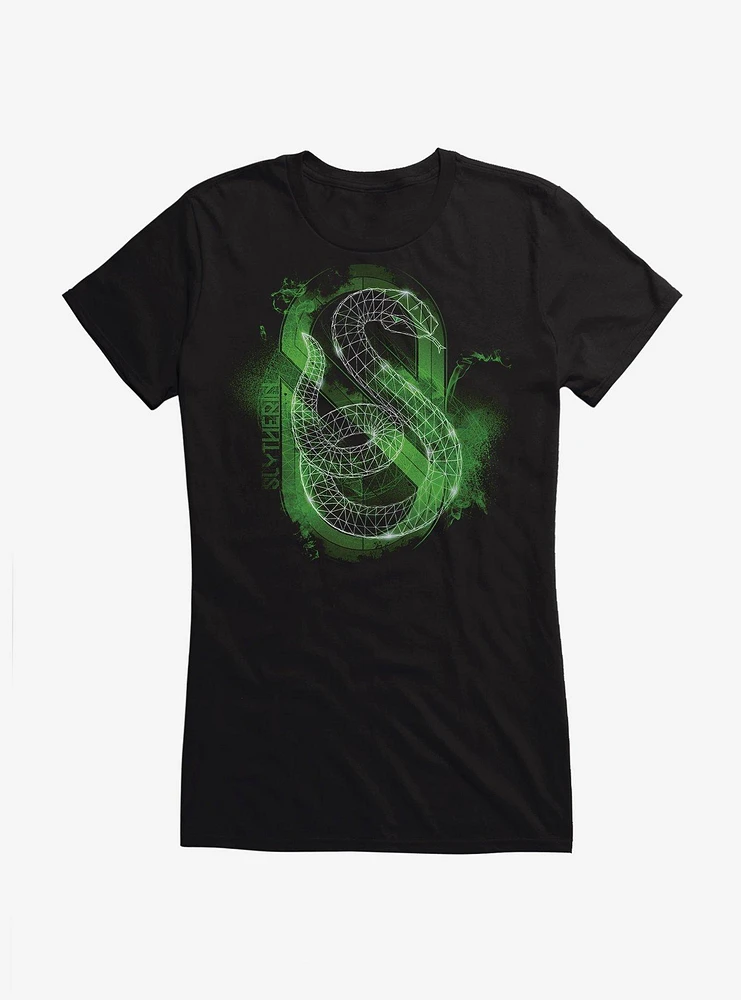 Harry Potter Slytherin Snake Girls T-Shirt