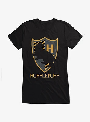 Harry Potter Hufflepuff Shield Girls T-Shirt