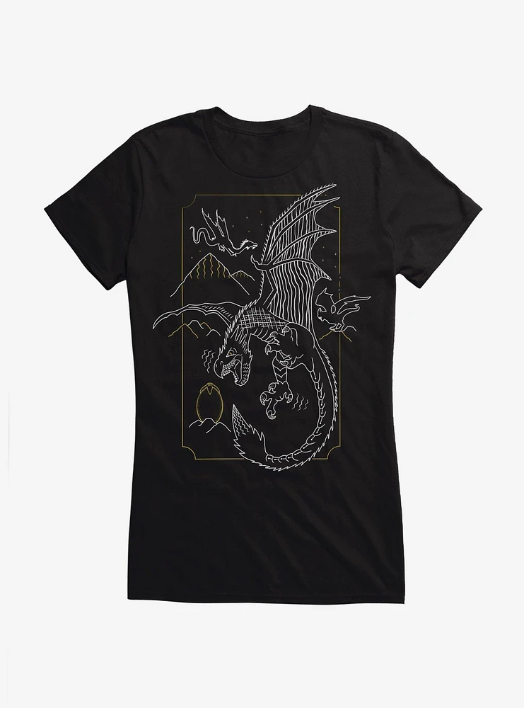 Harry Potter Dragon Flight Girls T-Shirt