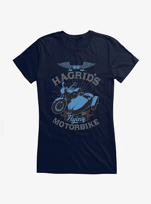 Harry Potter Hagrid's Flying Motorbike Icon Girls T-Shirt