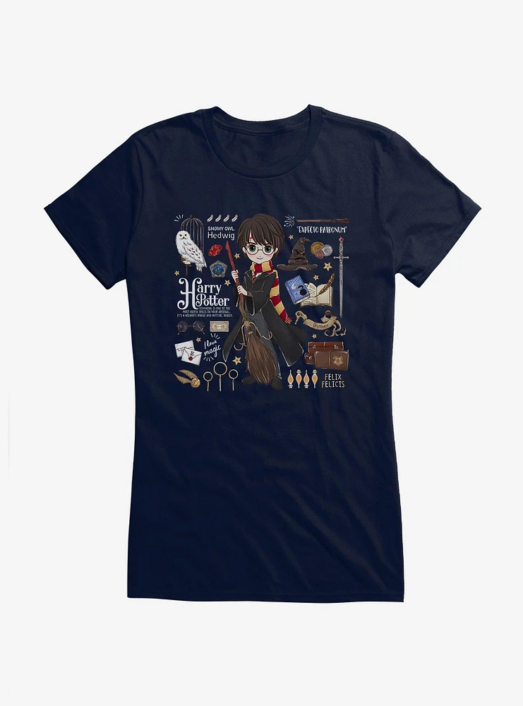 Harry Potter Stylized Icons Girls T-Shirt