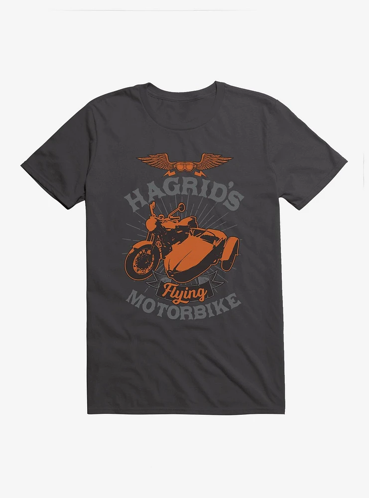 Harry Potter Hagrid's Flying Motorbike Bronze Icon T-Shirt