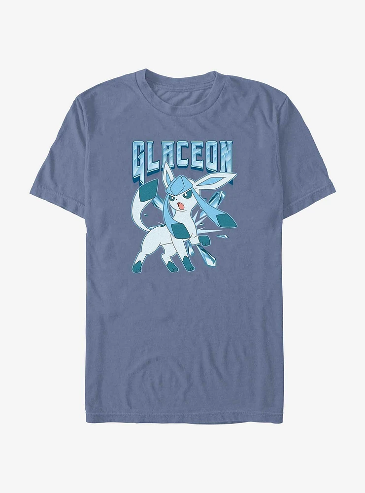 Pokemon Glaceon Ice Beam Garment Dye T-Shirt