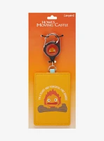 Studio Ghibli Howl's Moving Castle Calcifer Retractable Lanyard