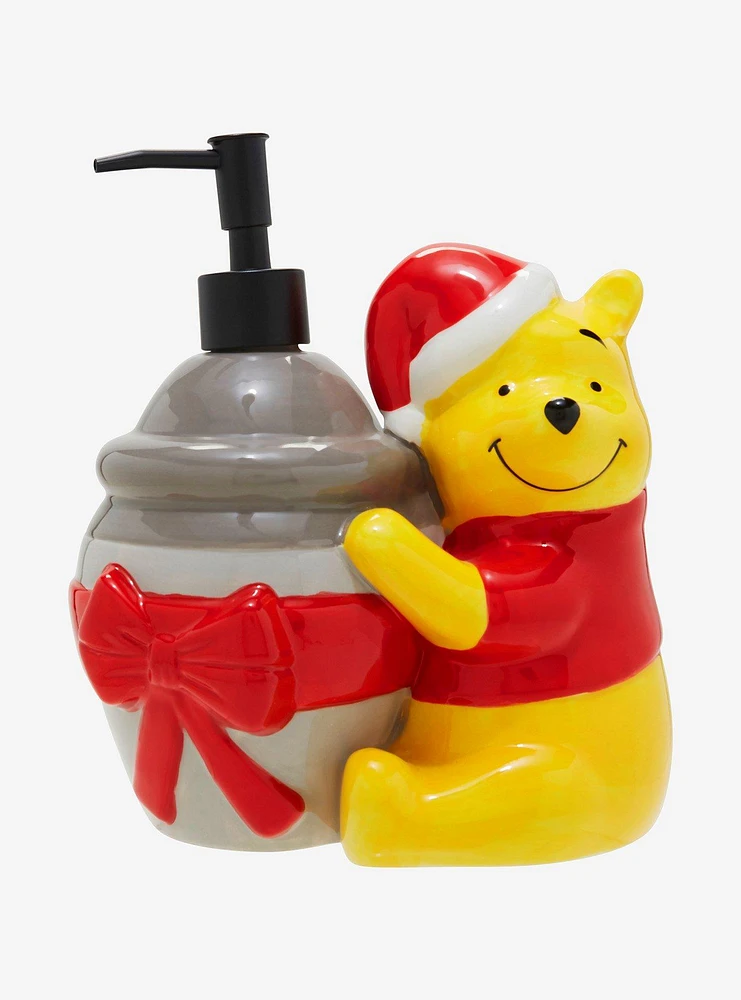 Disney Winnie the Pooh Santa Pooh Bear Holiday Soap Pump