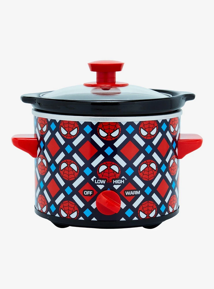 Marvel Spider-Man Diamond Allover Print 2-Quart Slow Cooker