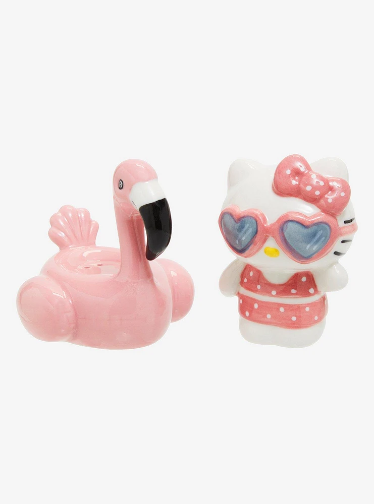 Sanrio Hello Kitty Flamingo Beachside Salt & Pepper Shakers