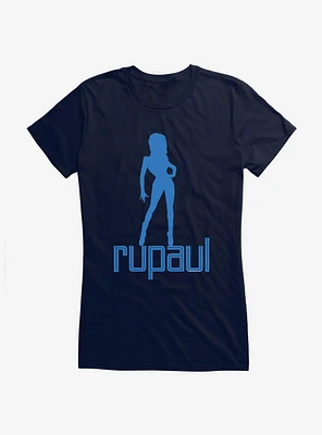 RuPaul Blue Silhouette Girls T-Shirt