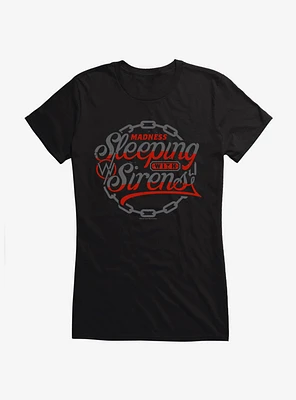 Sleeping With Sirens Chain Crest Girls T-Shirt