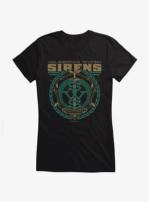 Sleeping With Sirens Dagger Crest Girls T-Shirt