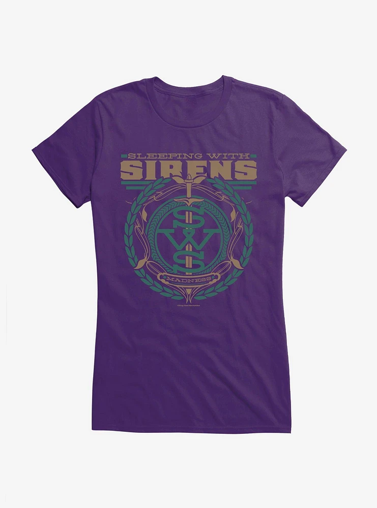 Sleeping With Sirens Dagger Crest Girls T-Shirt