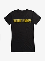 Violent Femmes Distressed Logo Girls T-Shirt