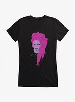 RuPaul Neon Purple Portrait Girls T-Shirt