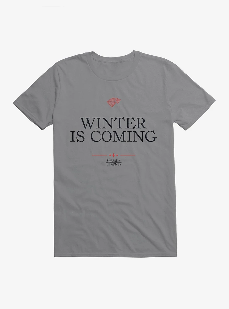 Game Of Thrones Quote Stark Winter Is Coming T-Shirt