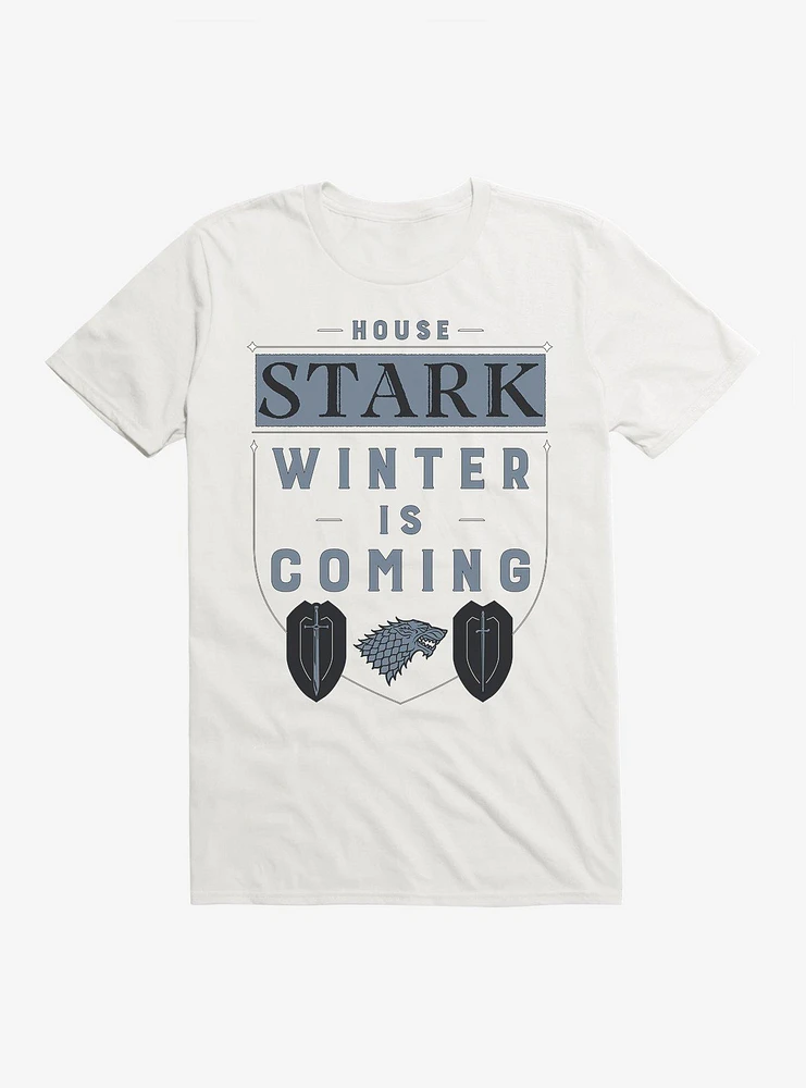 Game Of Thrones House Stark Words Script T-Shirt