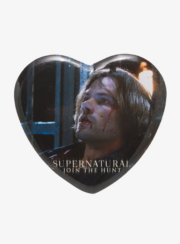 Supernatural Sam Heart Button