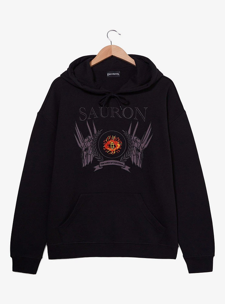 the Lord of Rings Eye Sauron Crest Embroidered Hoodie — BoxLunch Exclusive