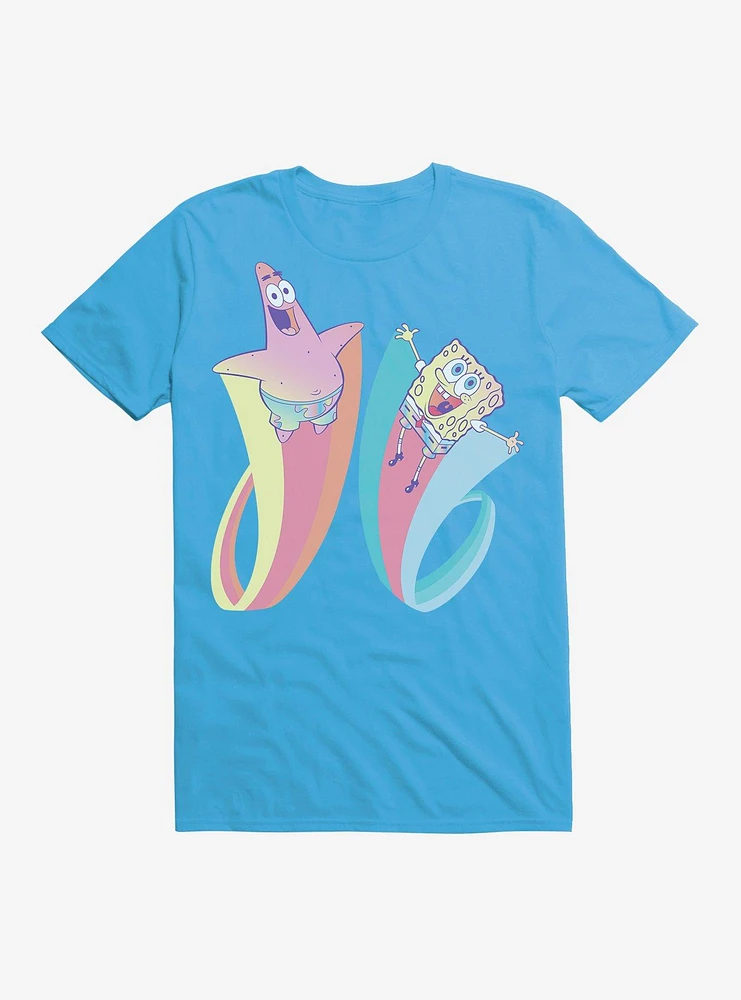 SpongeBob SquarePants Patrick Rainbow Jump T-Shirt